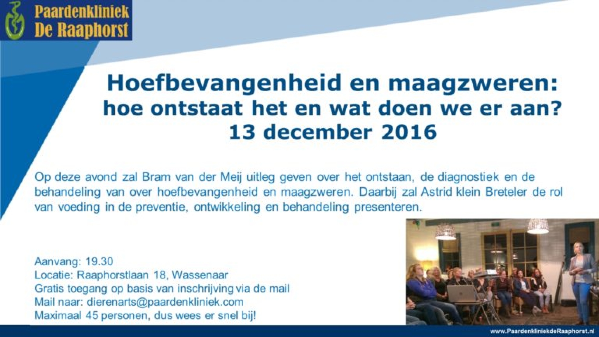 Klantenavond 13 december 2016